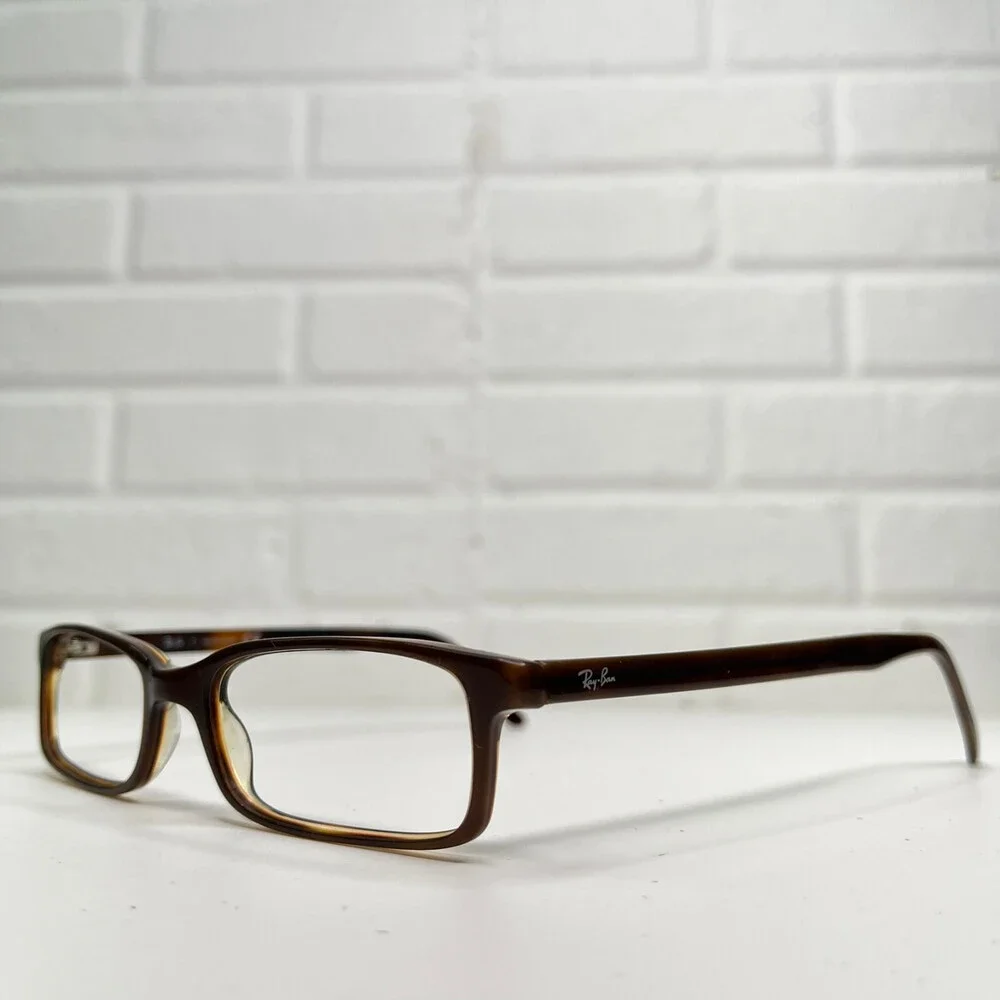 Ray-Ban Eyeglasses Womens RB 5095 2019 Brown Rectangle Frames 50-16-140 1159